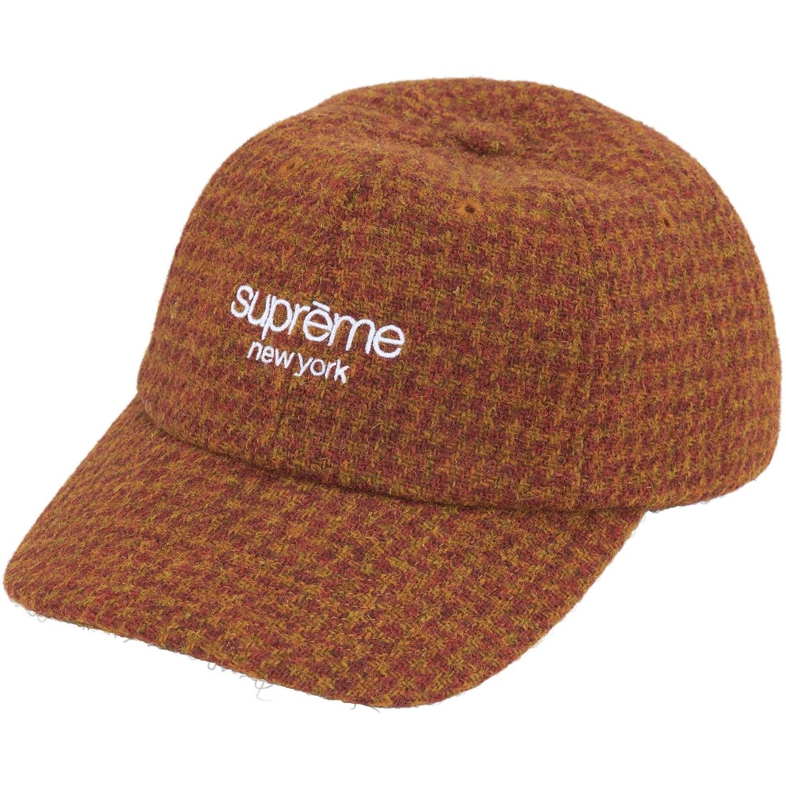 Details on Harris Tweed 6-Panel Rust from fall winter
                                                    2024 (Price is $58)