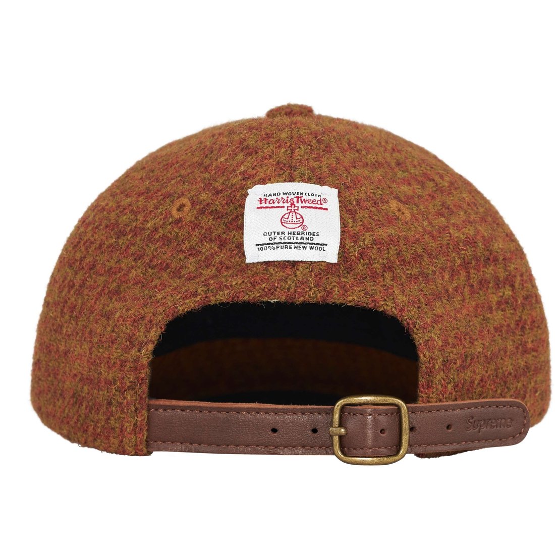 Details on Harris Tweed 6-Panel Rust from fall winter
                                                    2024 (Price is $58)