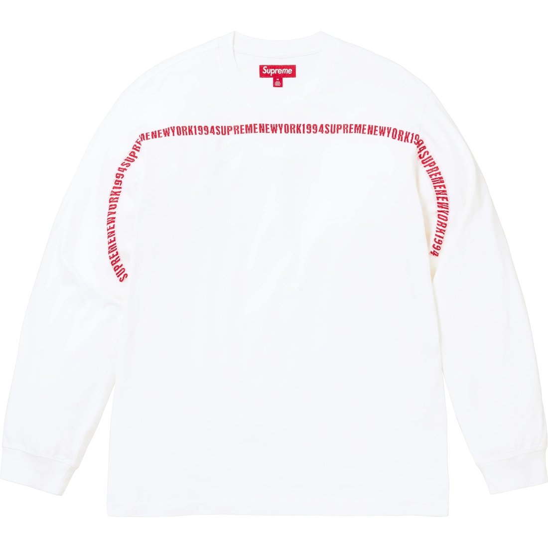 Details on Intarsia Stripe L S Top White from fall winter
                                                    2024 (Price is $98)