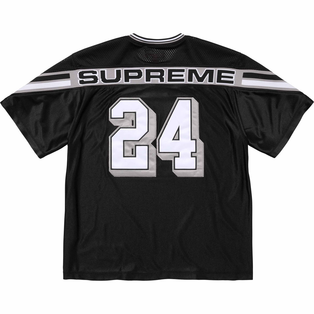 Details on Jacquard Rib Football Jersey Black from fall winter
                                                    2024 (Price is $118)