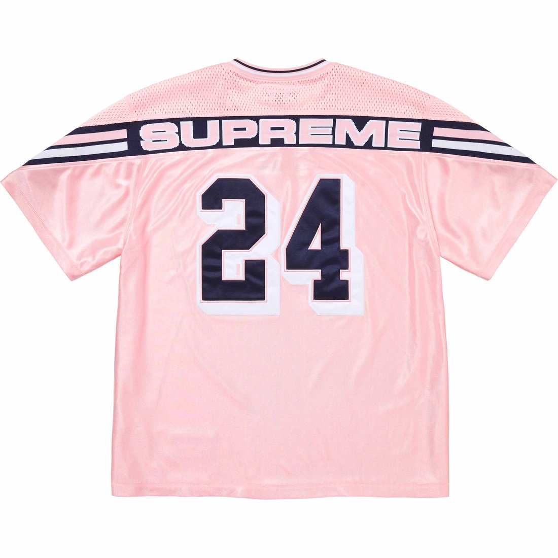 Details on Jacquard Rib Football Jersey Pink from fall winter
                                                    2024 (Price is $118)