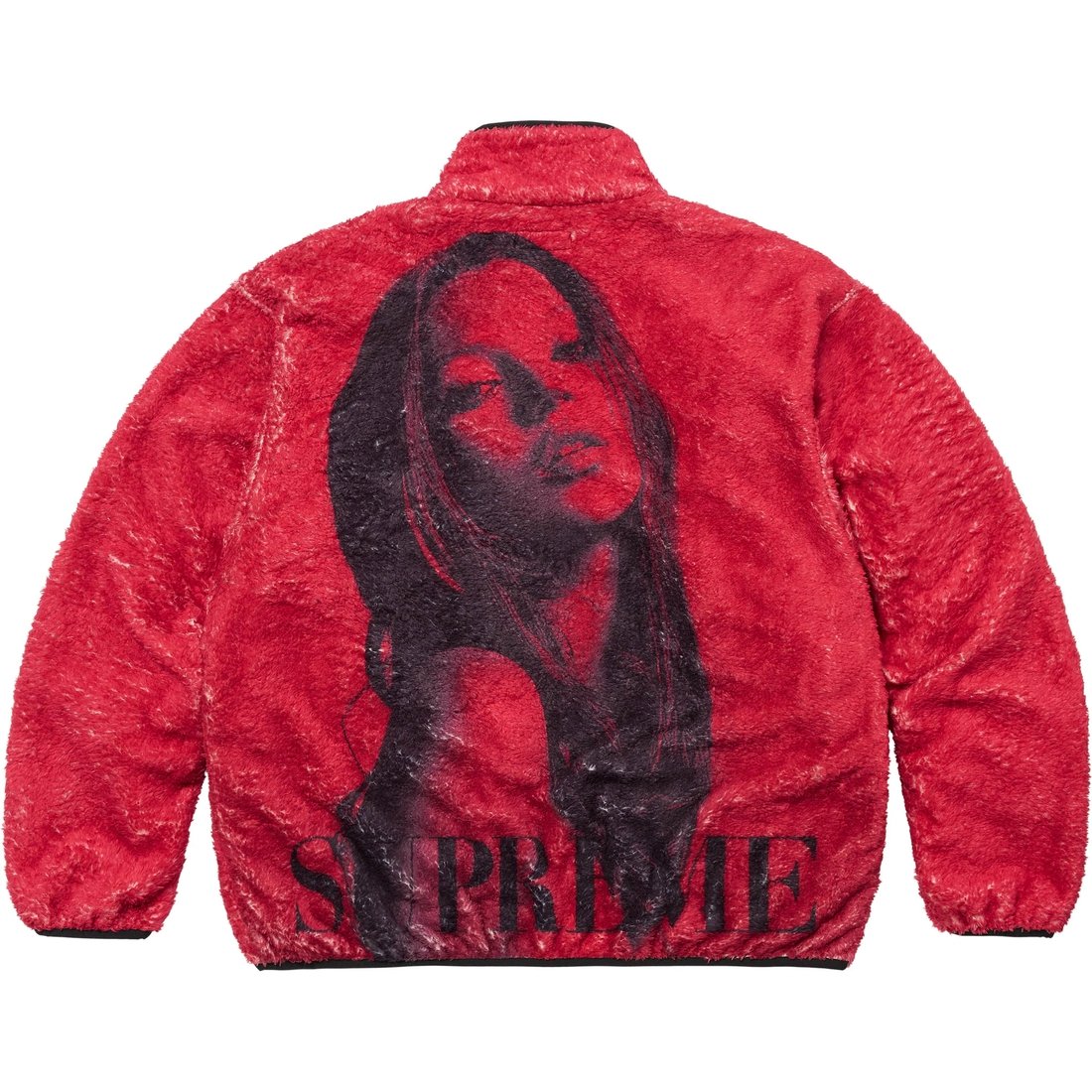 Details on Kate Moss Fleece Jacket Red from fall winter
                                                    2024 (Price is $368)