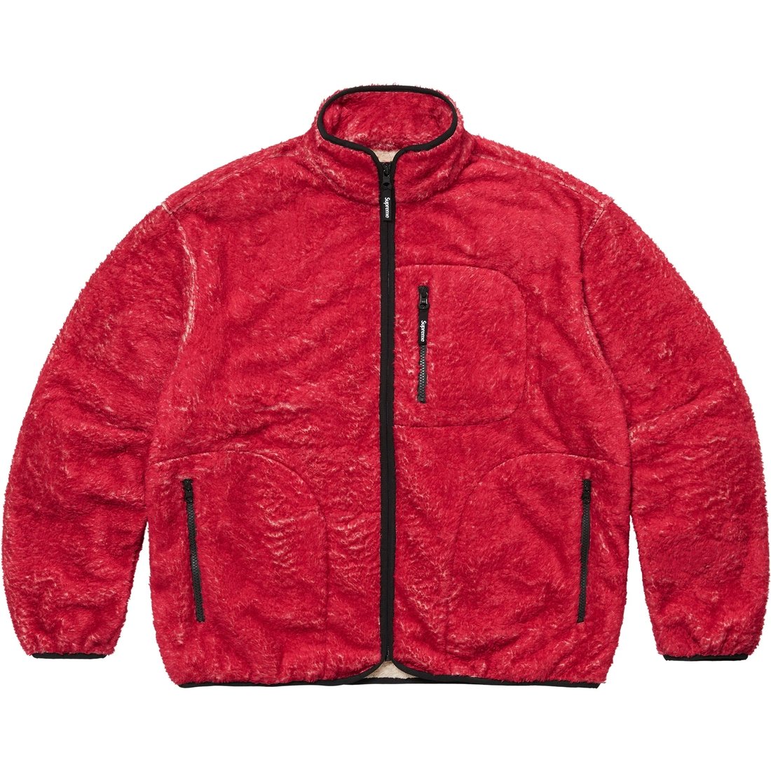 Details on Kate Moss Fleece Jacket Red from fall winter
                                                    2024 (Price is $368)