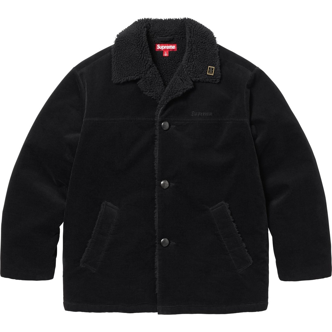 Details on Kindermann Uncut Corduroy Car Coat Black from fall winter
                                                    2024 (Price is $368)