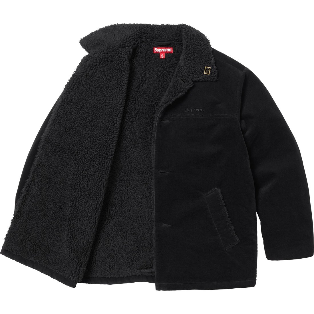 Details on Kindermann Uncut Corduroy Car Coat Black from fall winter
                                                    2024 (Price is $368)