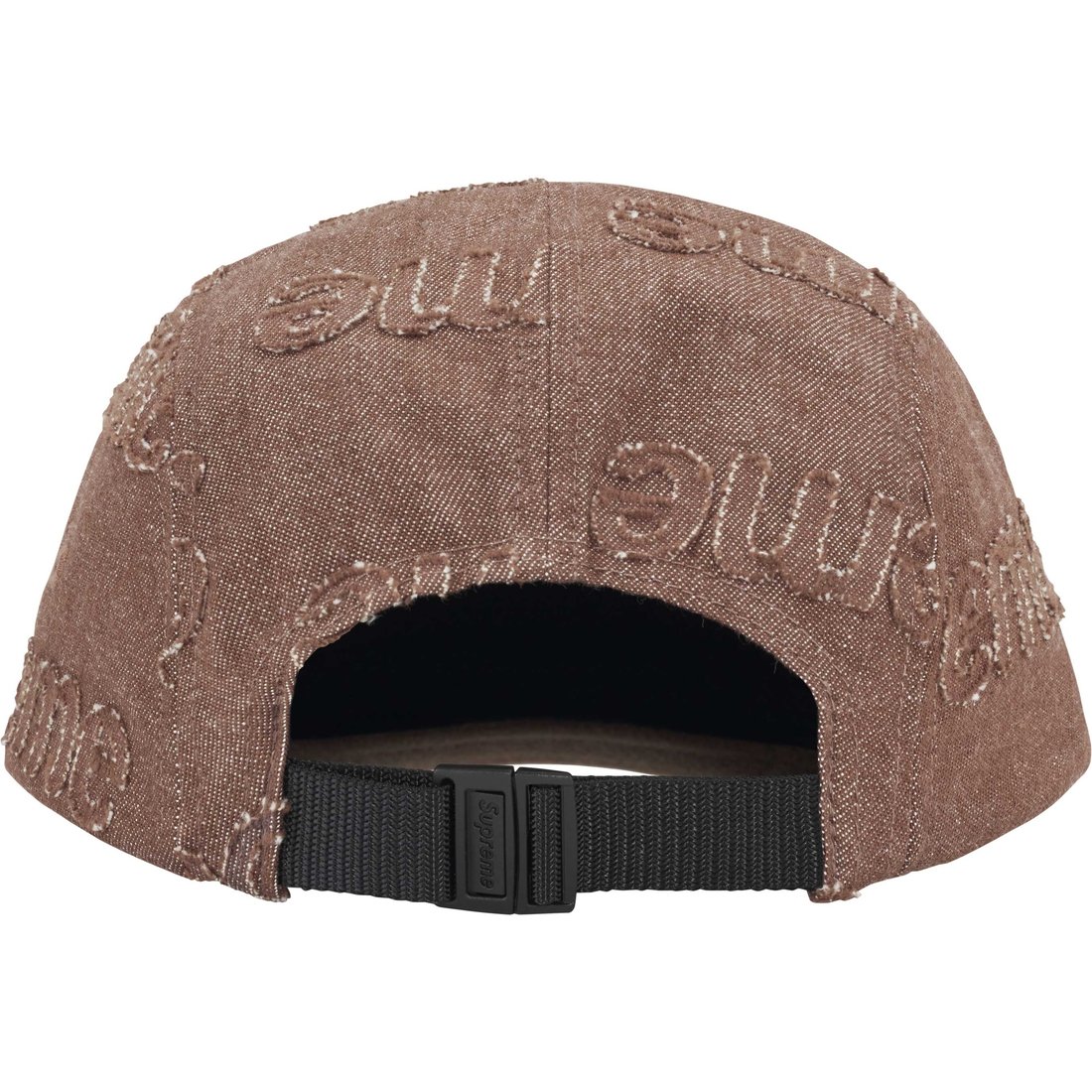 Details on Lasered Denim Camp Cap Brown from fall winter
                                                    2024 (Price is $58)