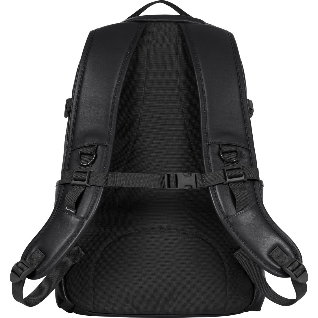 Details on Leather Backpack Black from fall winter
                                                    2024 (Price is $298)