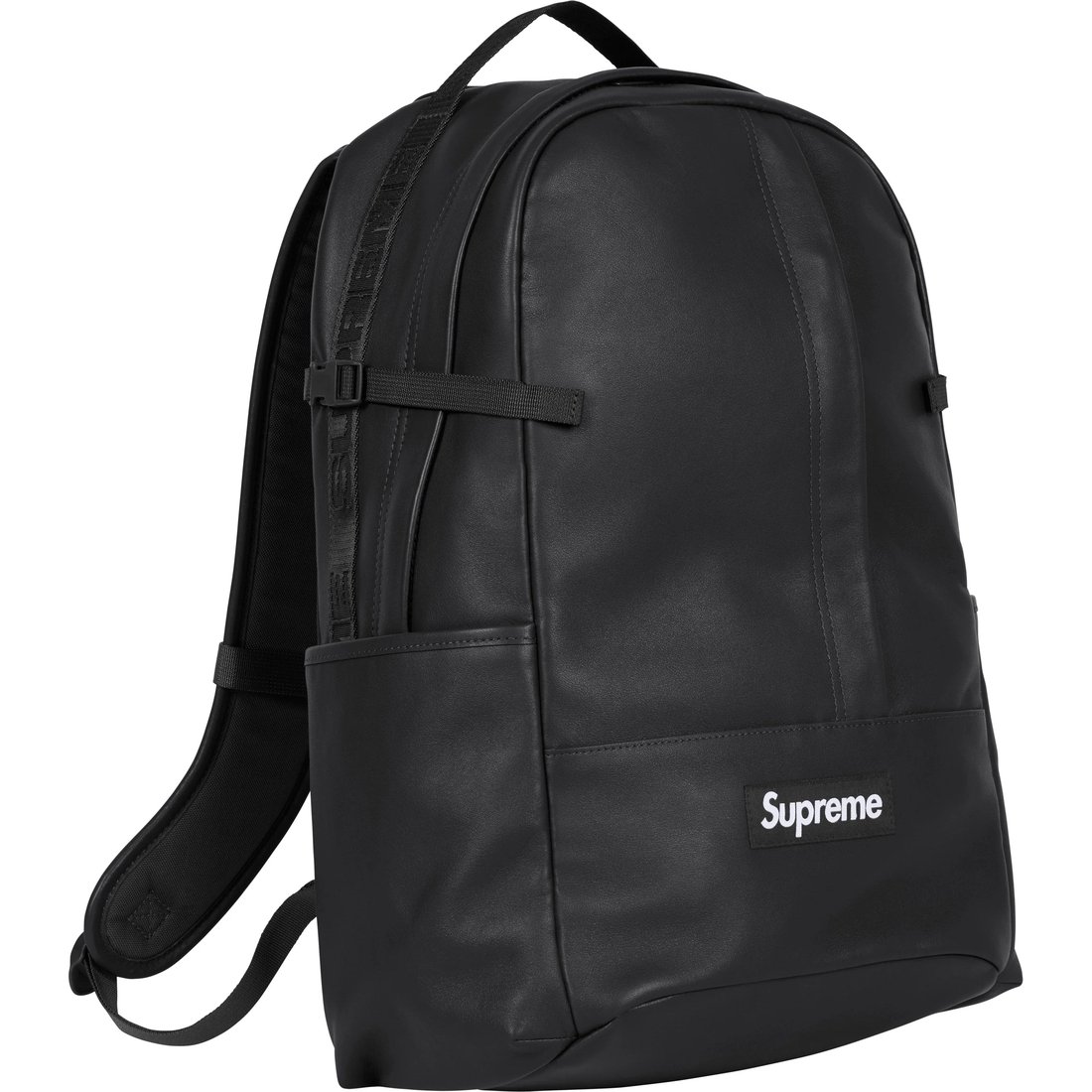 Details on Leather Backpack Black from fall winter
                                                    2024 (Price is $298)