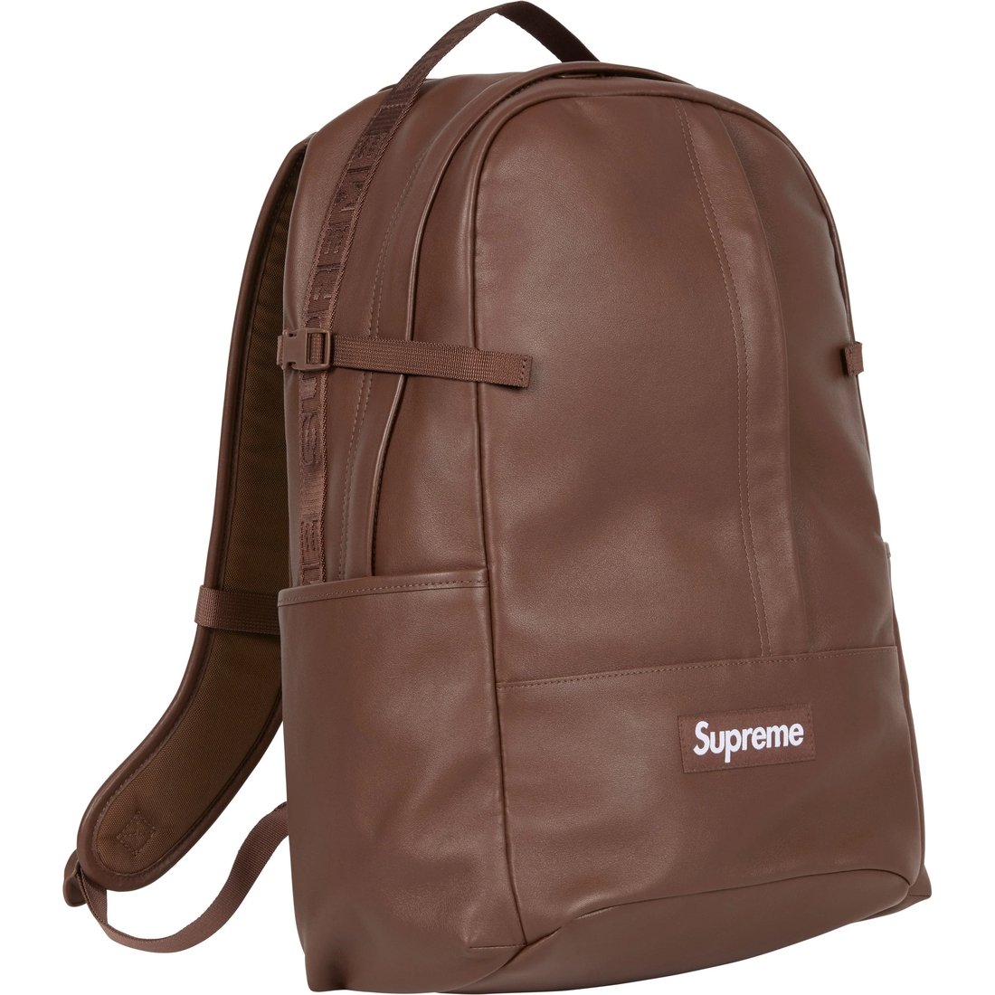 Details on Leather Backpack Brown from fall winter
                                                    2024 (Price is $298)