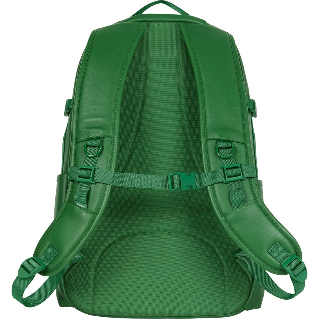 Details on Leather Backpack Green from fall winter
                                                    2024 (Price is $298)