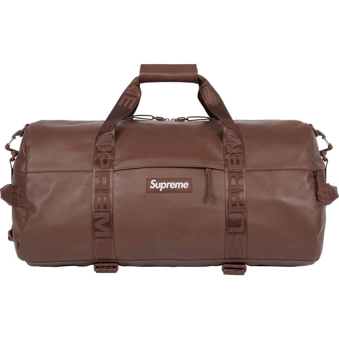 Details on Leather Duffle Bag Brown from fall winter
                                                    2024 (Price is $328)