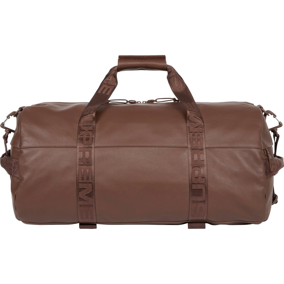 Details on Leather Duffle Bag Brown from fall winter
                                                    2024 (Price is $328)