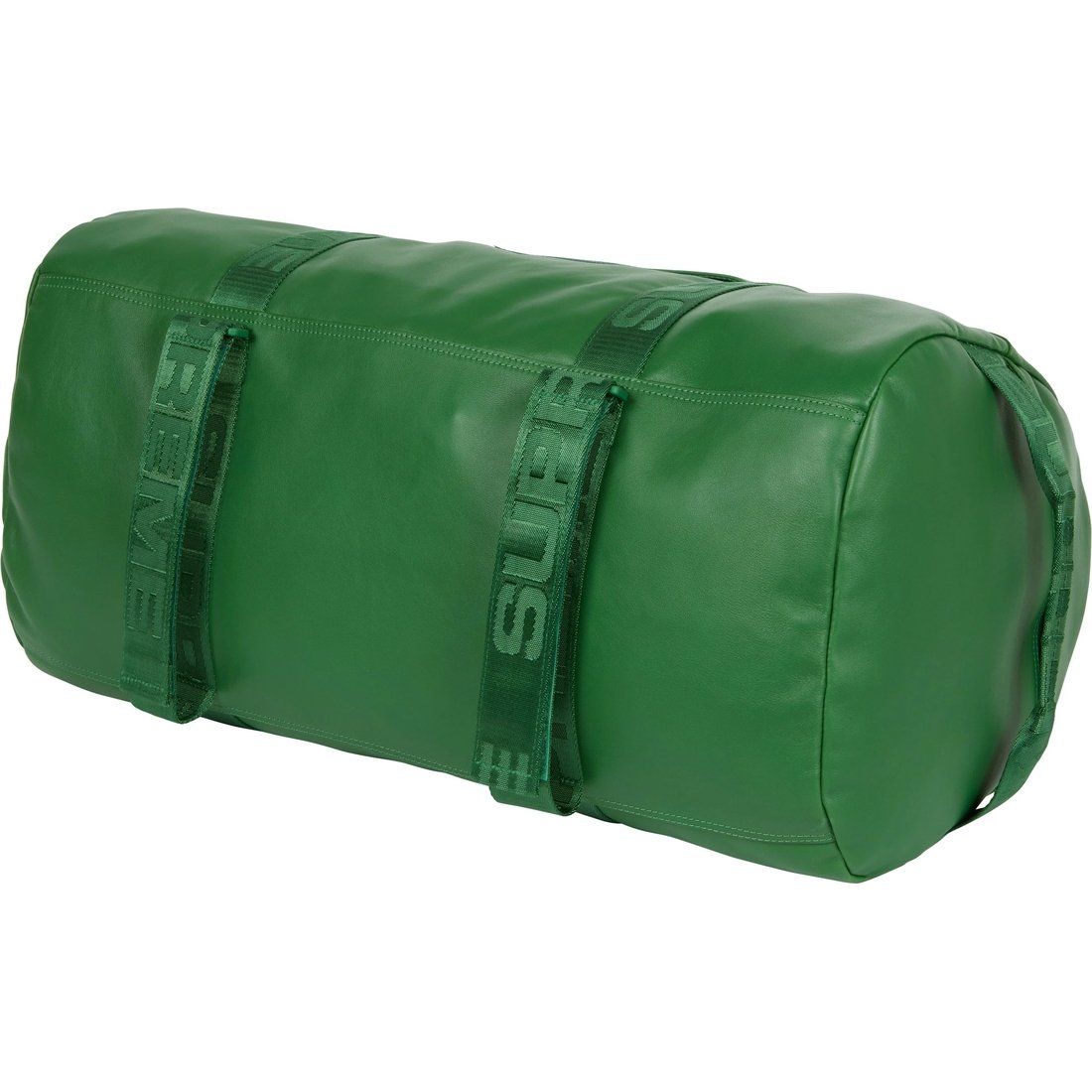 Details on Leather Duffle Bag Green from fall winter
                                                    2024 (Price is $328)