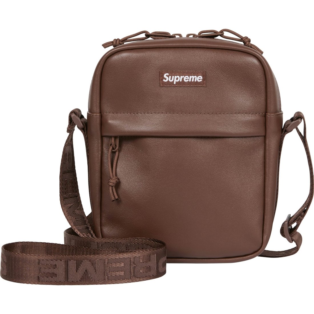 Details on Leather Shoulder Bag Brown from fall winter
                                                    2024 (Price is $110)