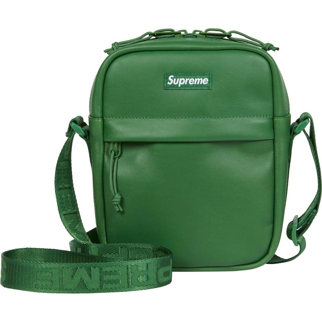 Details on Leather Shoulder Bag Green from fall winter
                                                    2024 (Price is $110)