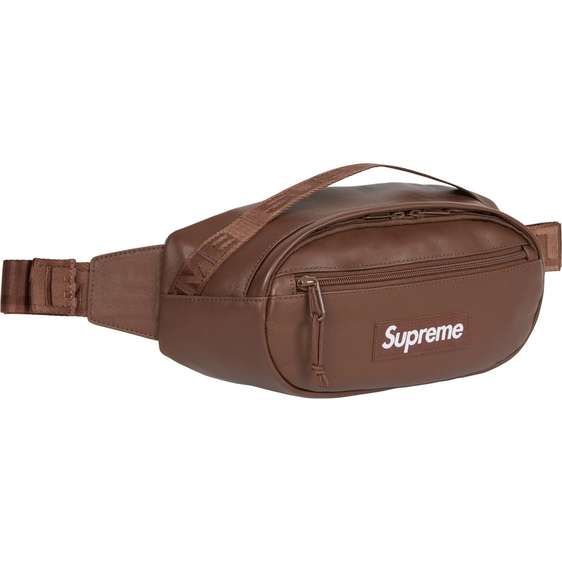 Details on Leather Waist Bag Brown from fall winter
                                                    2024 (Price is $128)