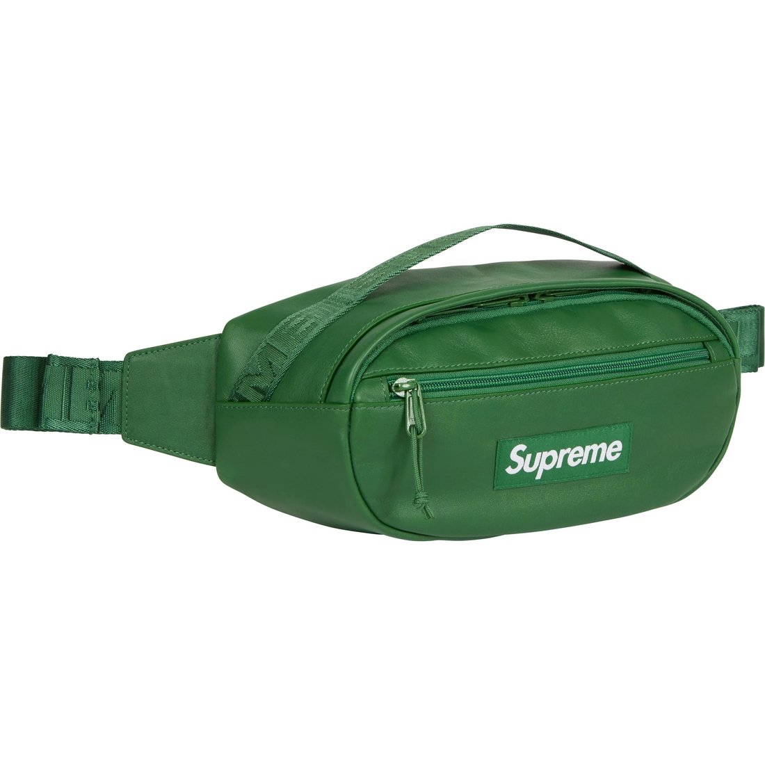 Details on Leather Waist Bag Green from fall winter
                                                    2024 (Price is $128)