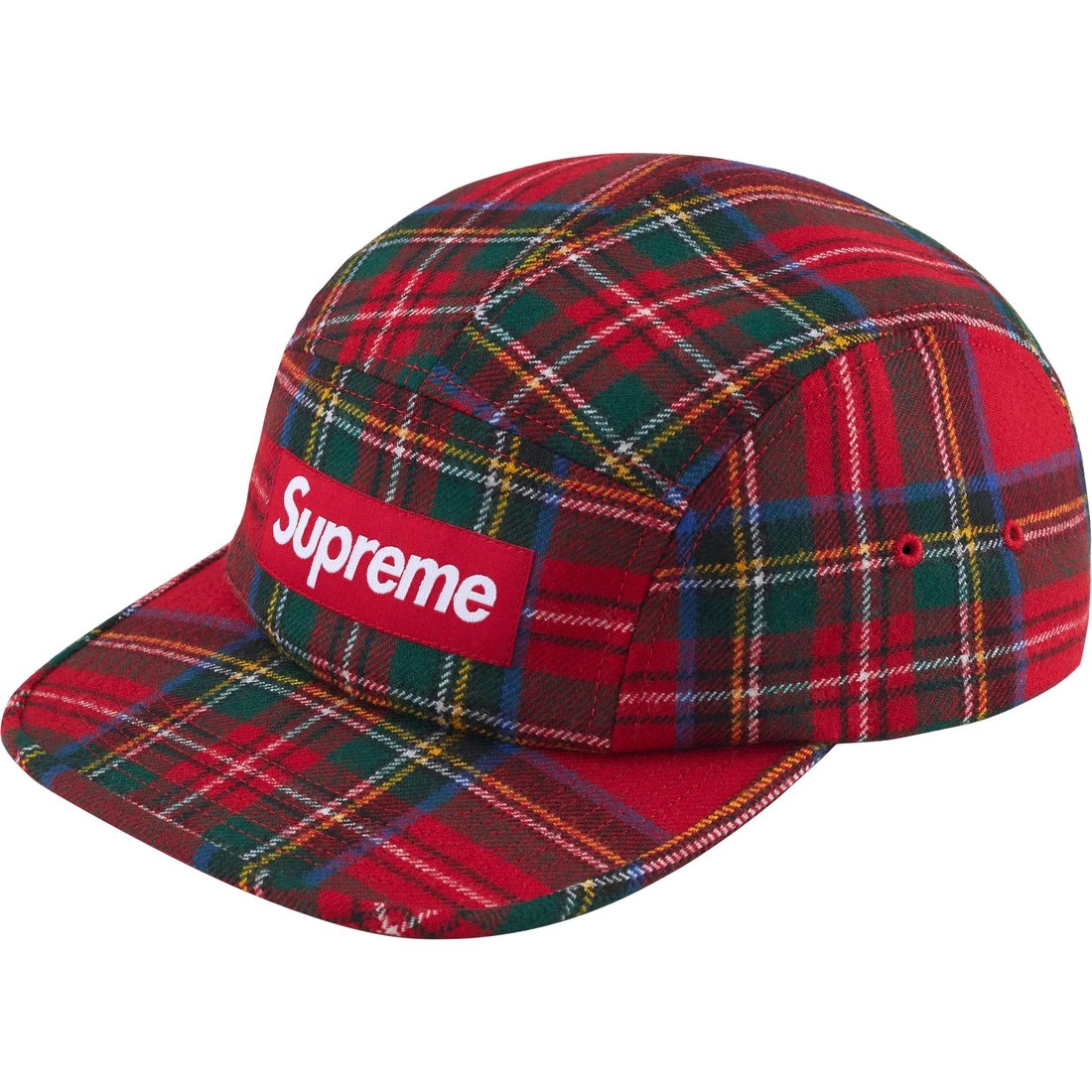 Details on Lochcarron Camp Cap Red Plaid from fall winter
                                                    2024 (Price is $58)