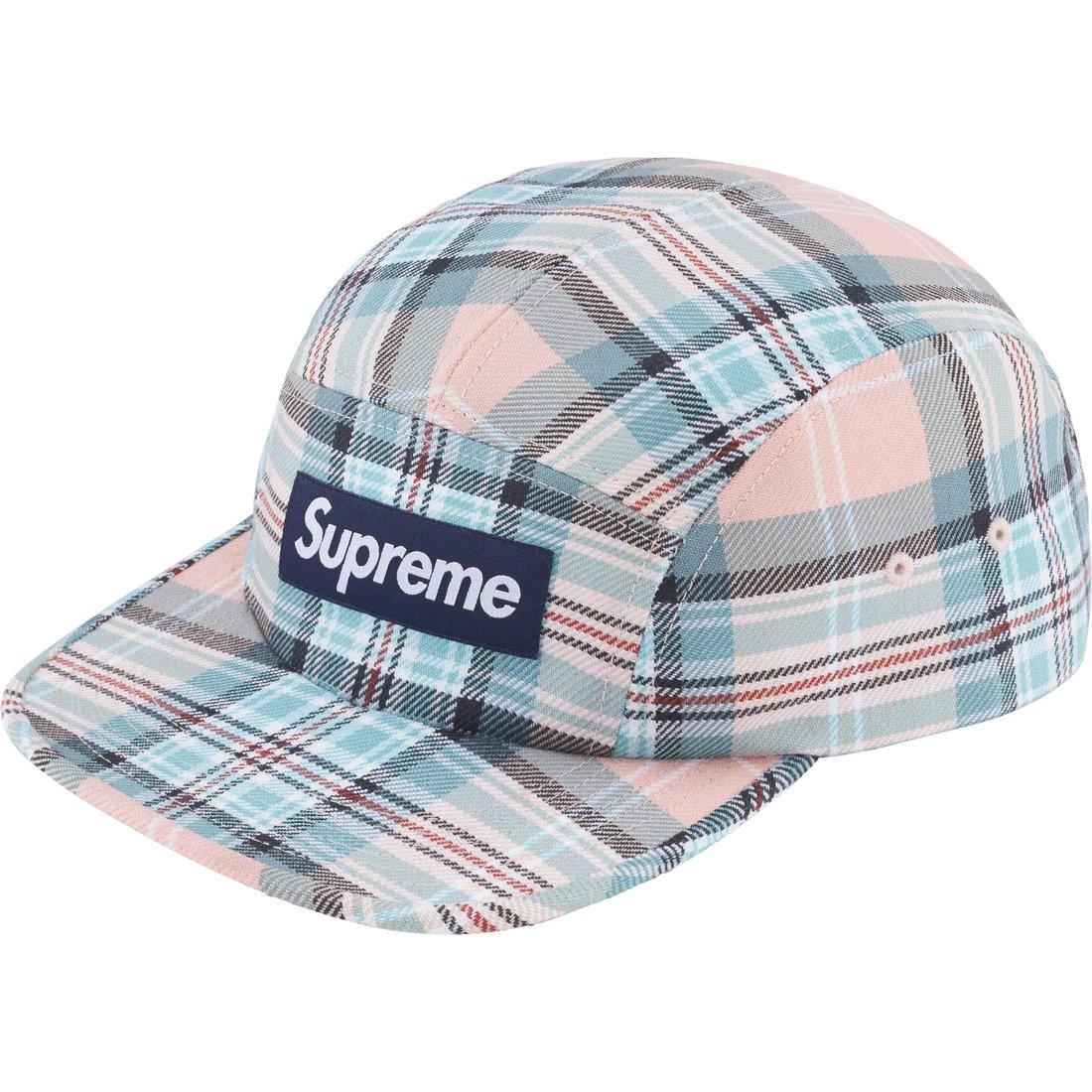 Details on Lochcarron Camp Cap Rose Plaid from fall winter
                                                    2024 (Price is $58)