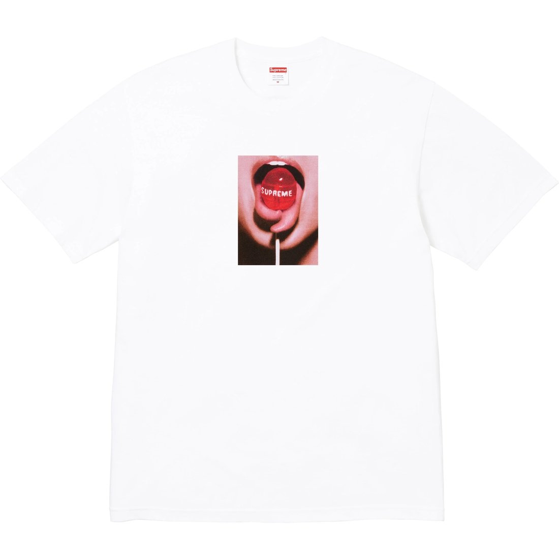 Details on Lollipop Tee White from fall winter
                                                    2024 (Price is $40)