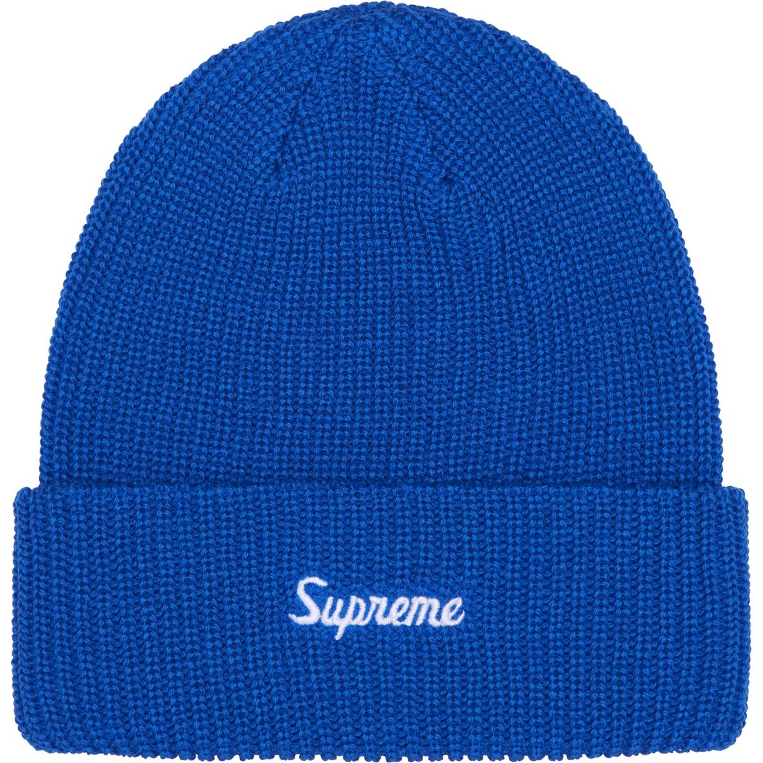 Details on Loose Gauge Beanie Blue from fall winter
                                                    2024 (Price is $40)