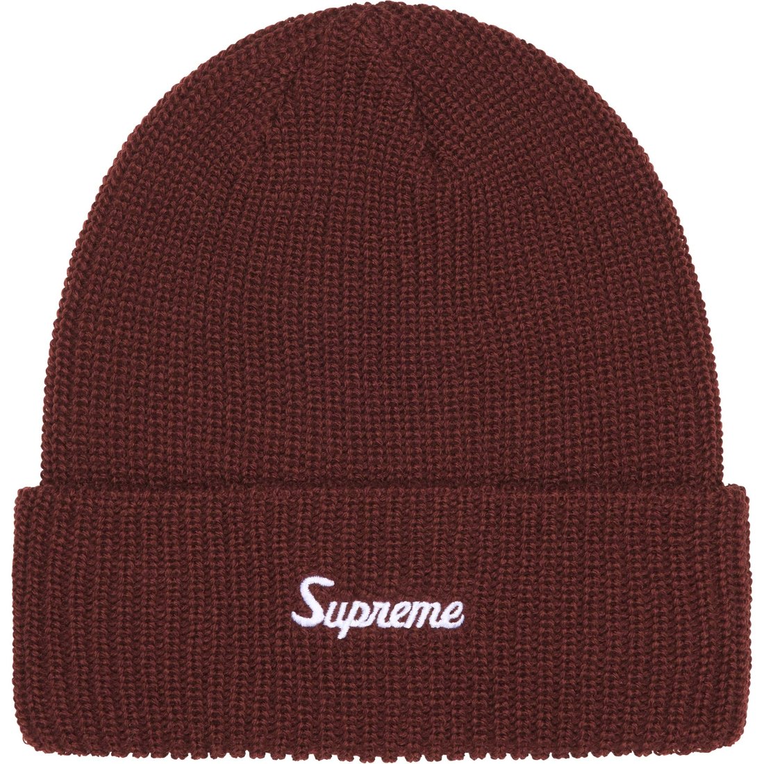 Details on Loose Gauge Beanie Brown from fall winter
                                                    2024 (Price is $40)