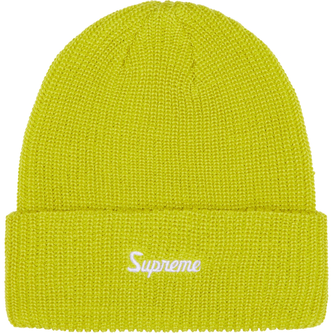 Details on Loose Gauge Beanie Lime from fall winter
                                                    2024 (Price is $40)