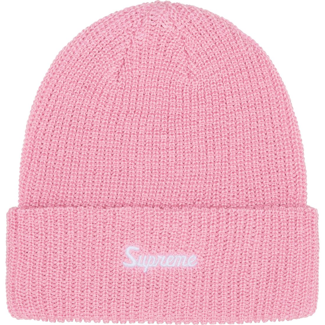 Details on Loose Gauge Beanie Pink from fall winter
                                                    2024 (Price is $40)