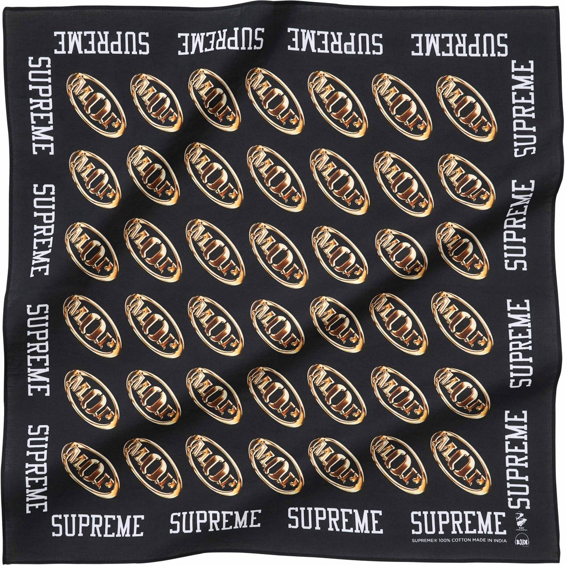 Details on M.O.P. Bandana Black from fall winter
                                                    2024 (Price is $28)