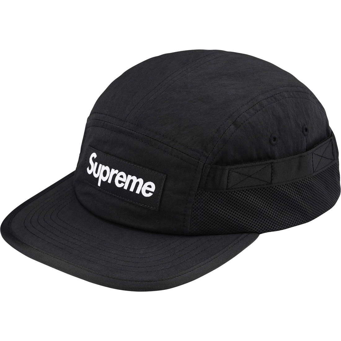 Details on Mesh Pocket Camp Cap Black from fall winter
                                                    2024 (Price is $48)