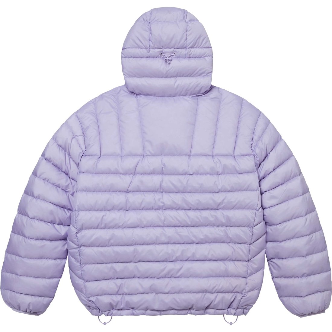 Details on Micro Down Half Zip Hooded Pullover Lilac from fall winter
                                                    2024 (Price is $238)