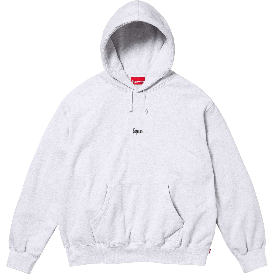 Details on Micro Logo Hooded Sweatshirt Ash Grey from fall winter
                                                    2024 (Price is $158)