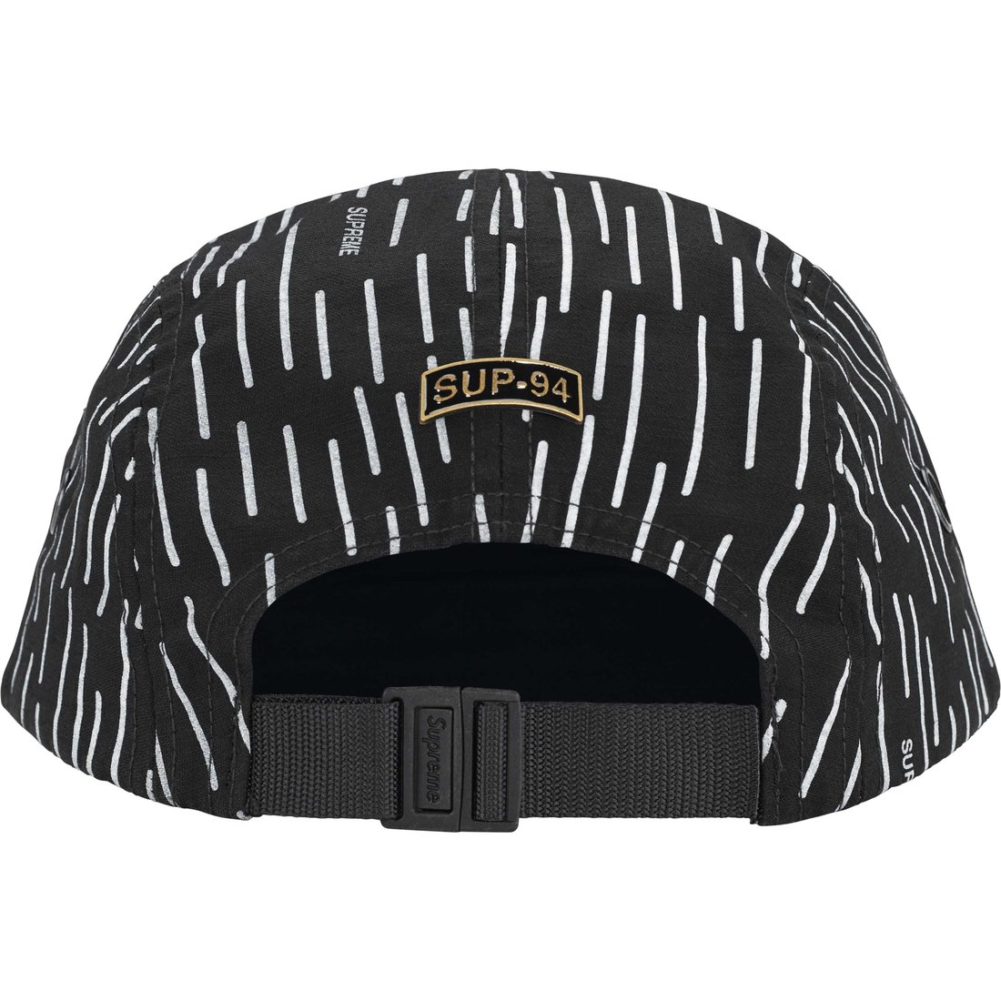 Details on Military Camp Cap Black Raindrop from fall winter
                                                    2024 (Price is $48)