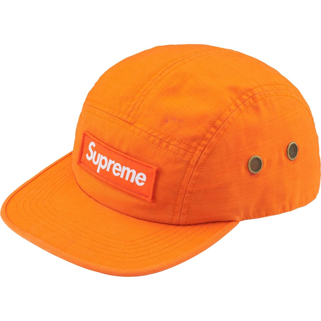 Details on Military Camp Cap Orange from fall winter
                                                    2024 (Price is $48)