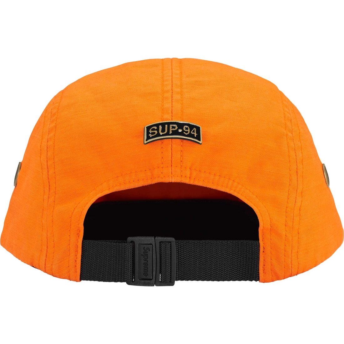 Details on Military Camp Cap Orange from fall winter
                                                    2024 (Price is $48)