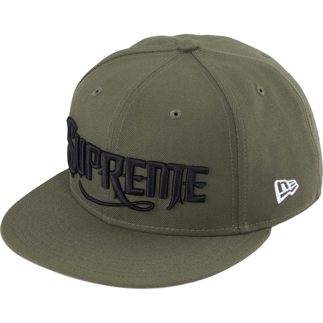 Details on Mister Cartoon New Era Olive from fall winter
                                                    2024 (Price is $54)