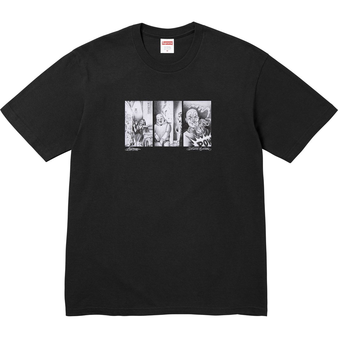 Details on Mister Cartoon Pow Tee Black from fall winter
                                                    2024 (Price is $40)