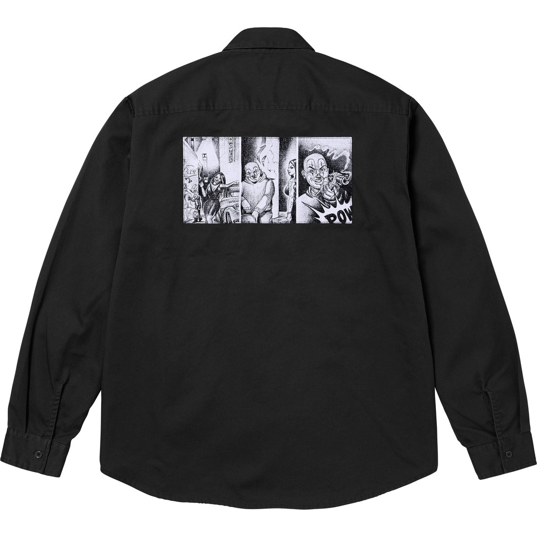 Details on Mister Cartoon Work Shirt Black from fall winter
                                                    2024 (Price is $148)