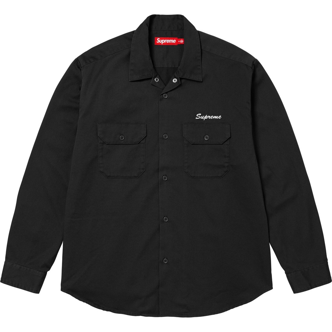 Details on Mister Cartoon Work Shirt Black from fall winter
                                                    2024 (Price is $148)