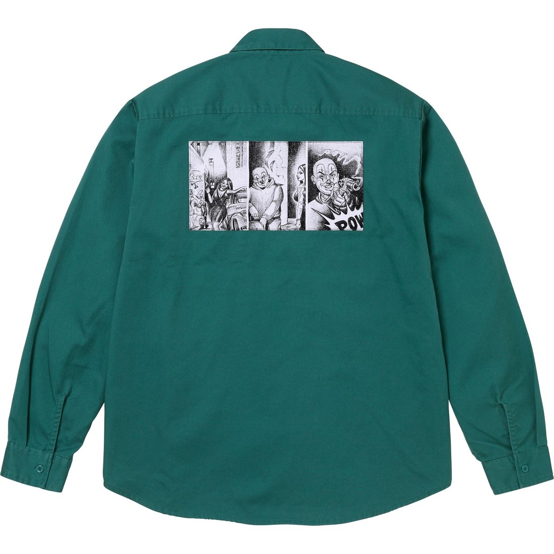 Details on Mister Cartoon Work Shirt Work Green from fall winter
                                                    2024 (Price is $148)