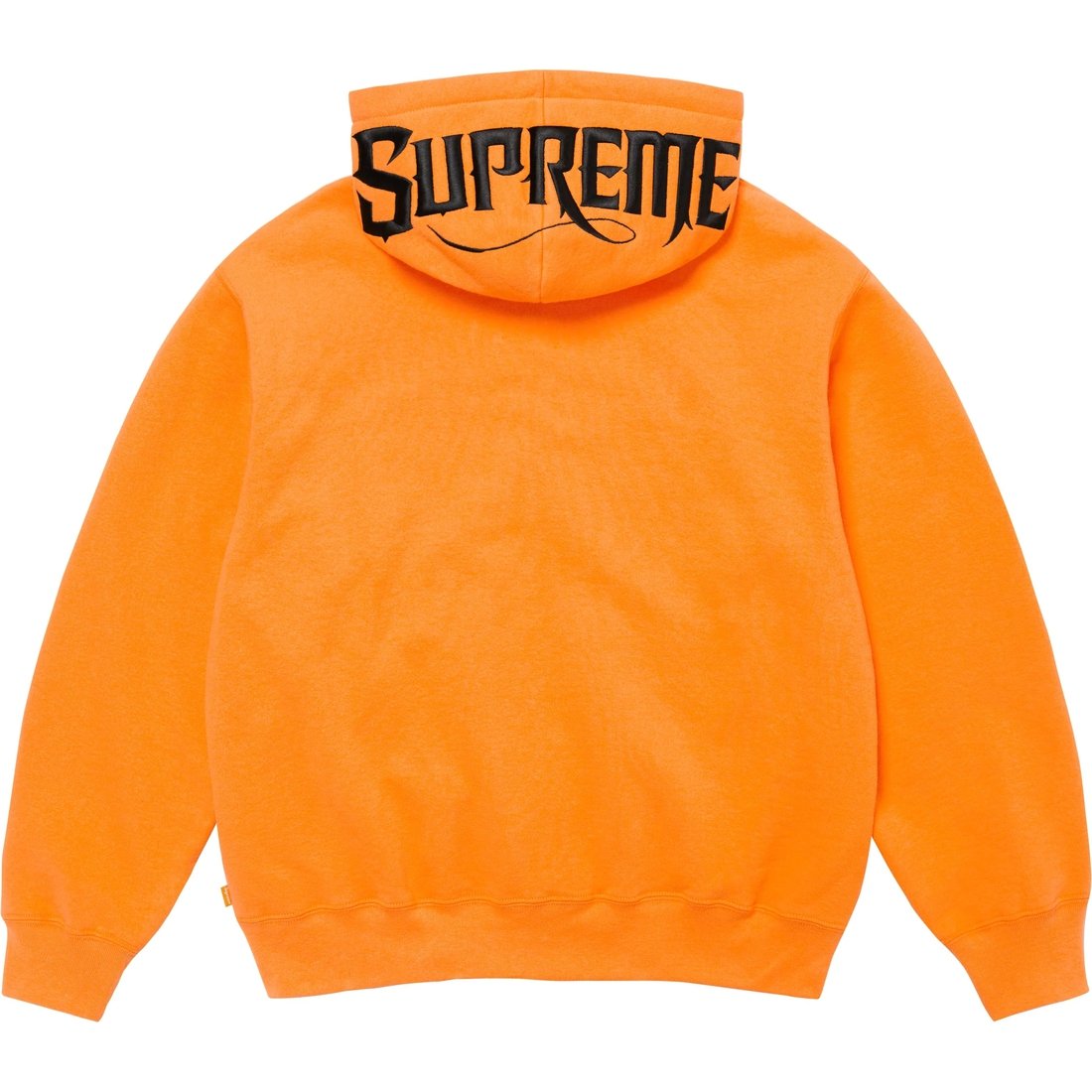 Details on Mister Cartoon Zip Up Hooded Sweatshirt Tangerine from fall winter
                                                    2024 (Price is $178)