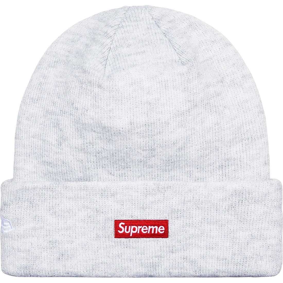 Details on New Era S Logo Beanie Ash Grey from fall winter
                                                    2024 (Price is $40)