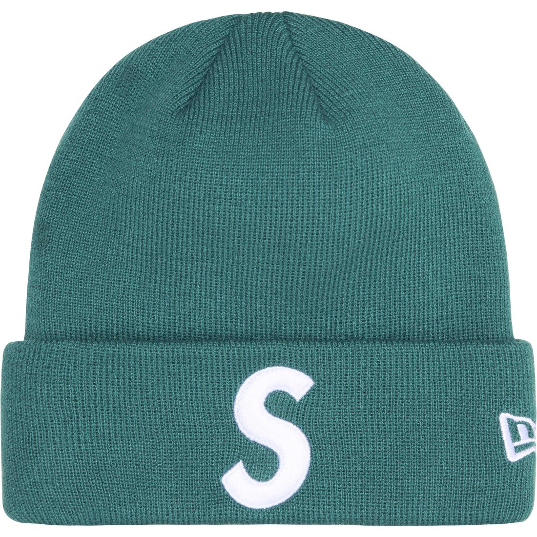 Details on New Era S Logo Beanie Pine from fall winter
                                                    2024 (Price is $40)