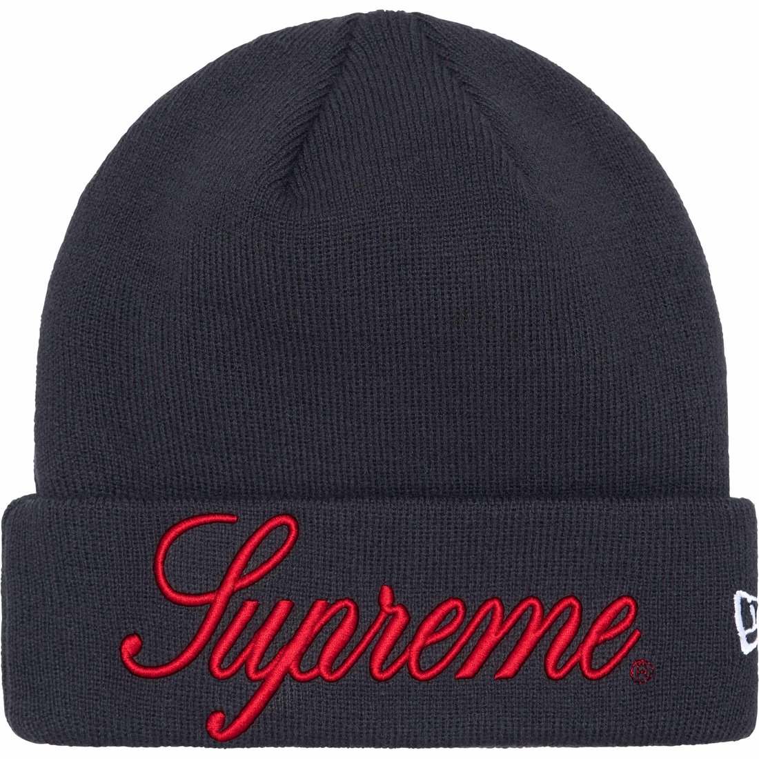 Details on New Era Script Beanie Navy from fall winter
                                                    2024 (Price is $40)