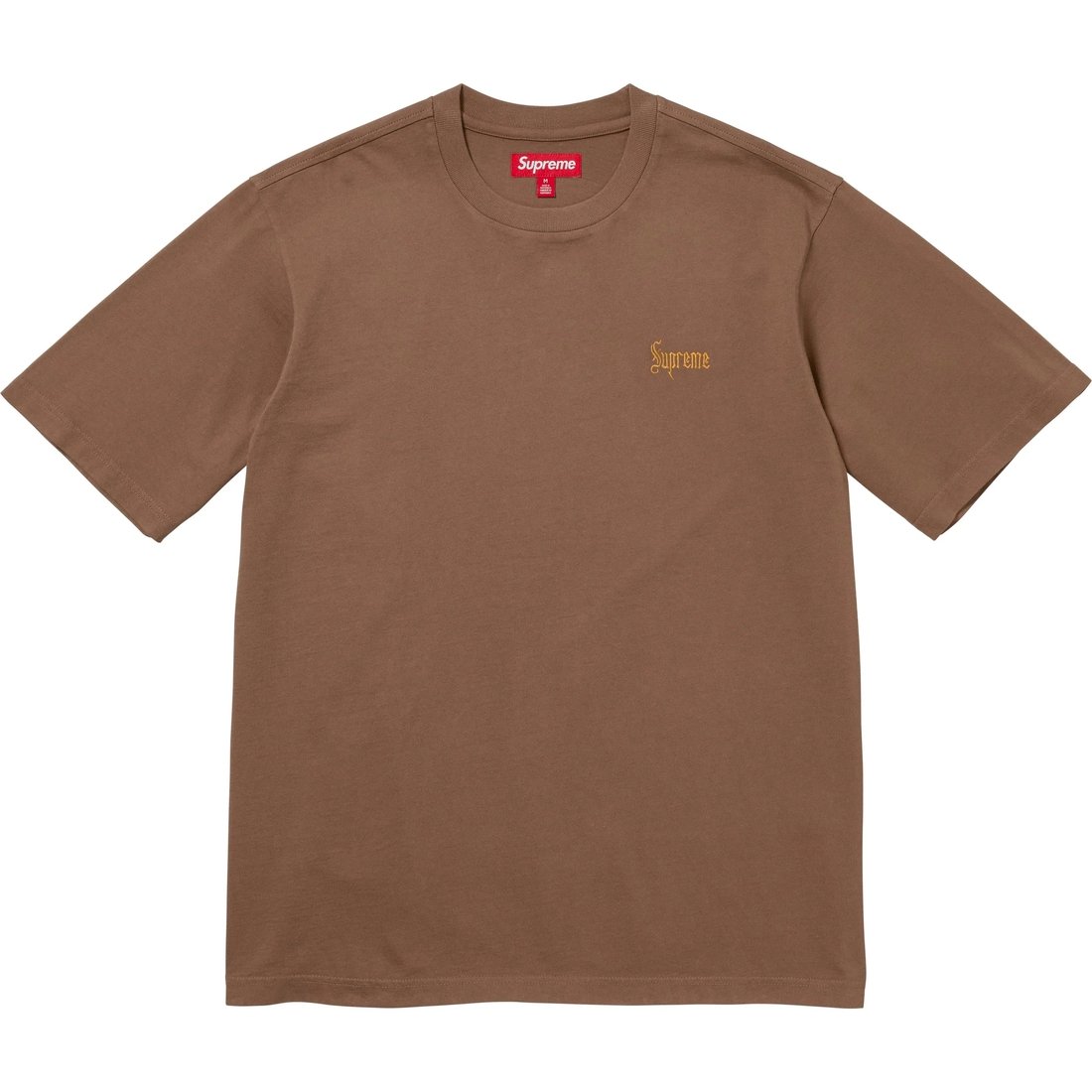 Details on Old English Tee Brown from fall winter
                                                    2024 (Price is $54)