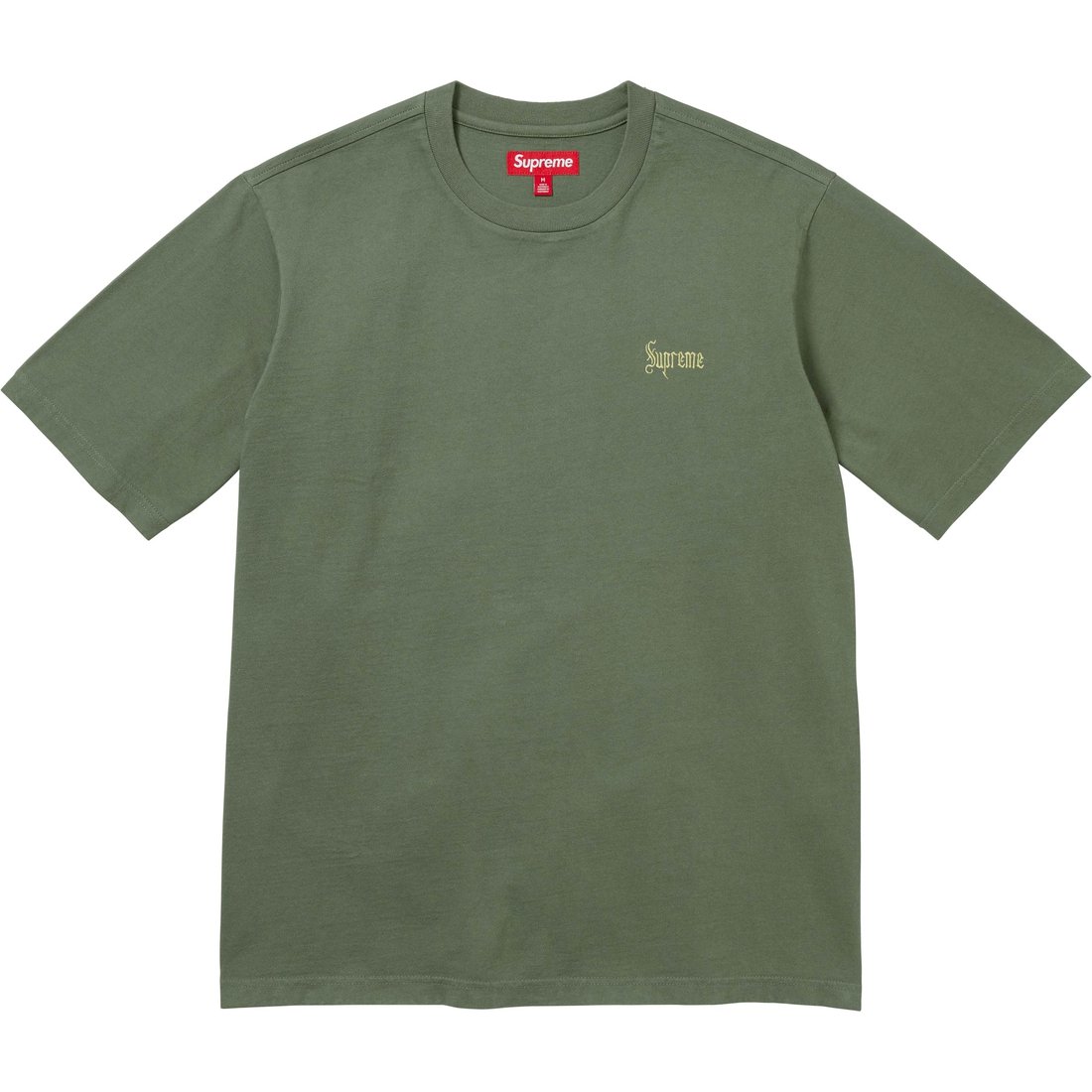 Details on Old English Tee Olive from fall winter
                                                    2024 (Price is $54)