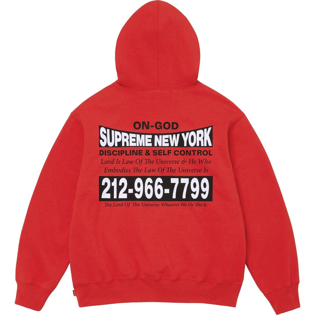 Details on On God Hooded Sweatshirt Burnt Red from fall winter
                                                    2024 (Price is $158)