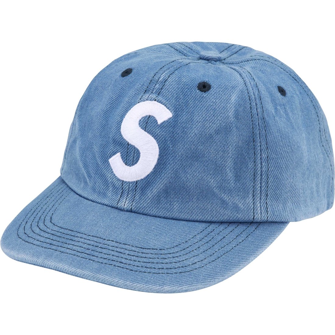 Details on Pigment S Logo 6-Panel Denim from fall winter
                                                    2024 (Price is $54)