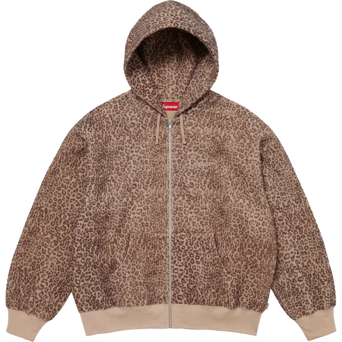 Details on Pilled Zip Up Hooded Sweatshirt Cheetah from fall winter
                                                    2024 (Price is $178)