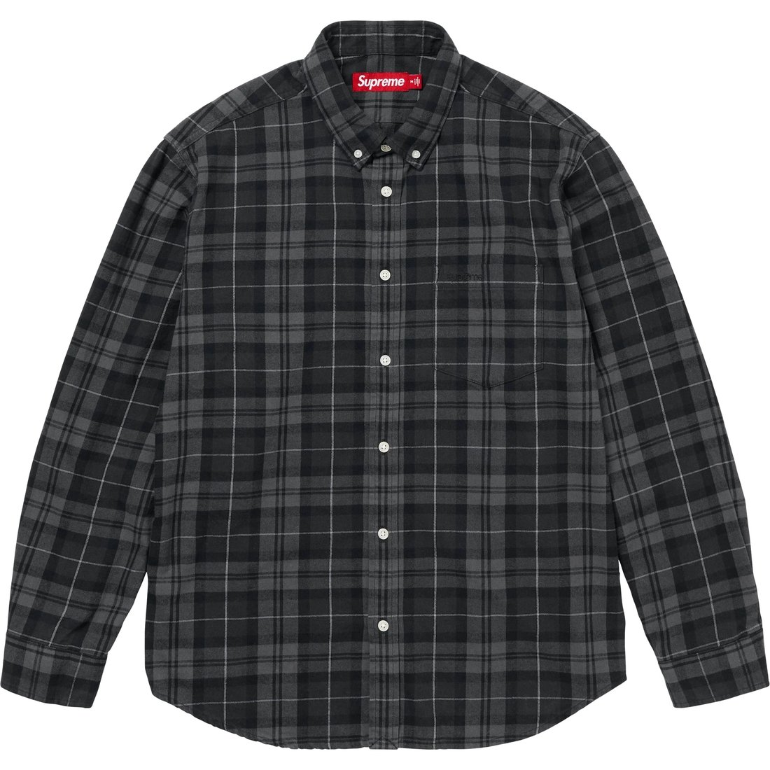 Details on Plaid Flannel Shirt Black from fall winter
                                                    2024 (Price is $138)